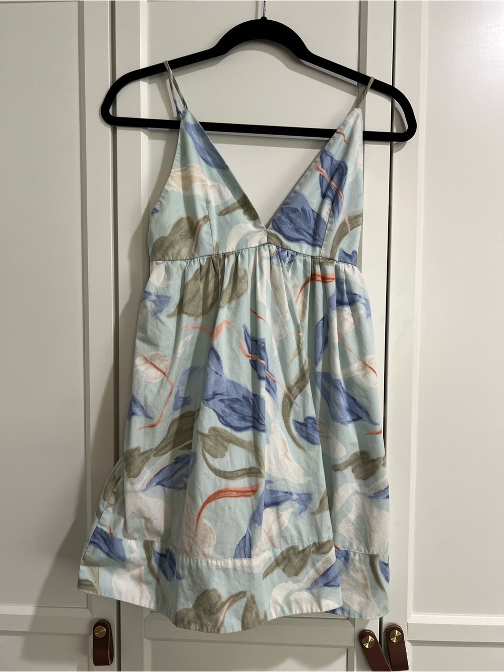 Abercrombie Light Blue Floral Print Babydoll Dress